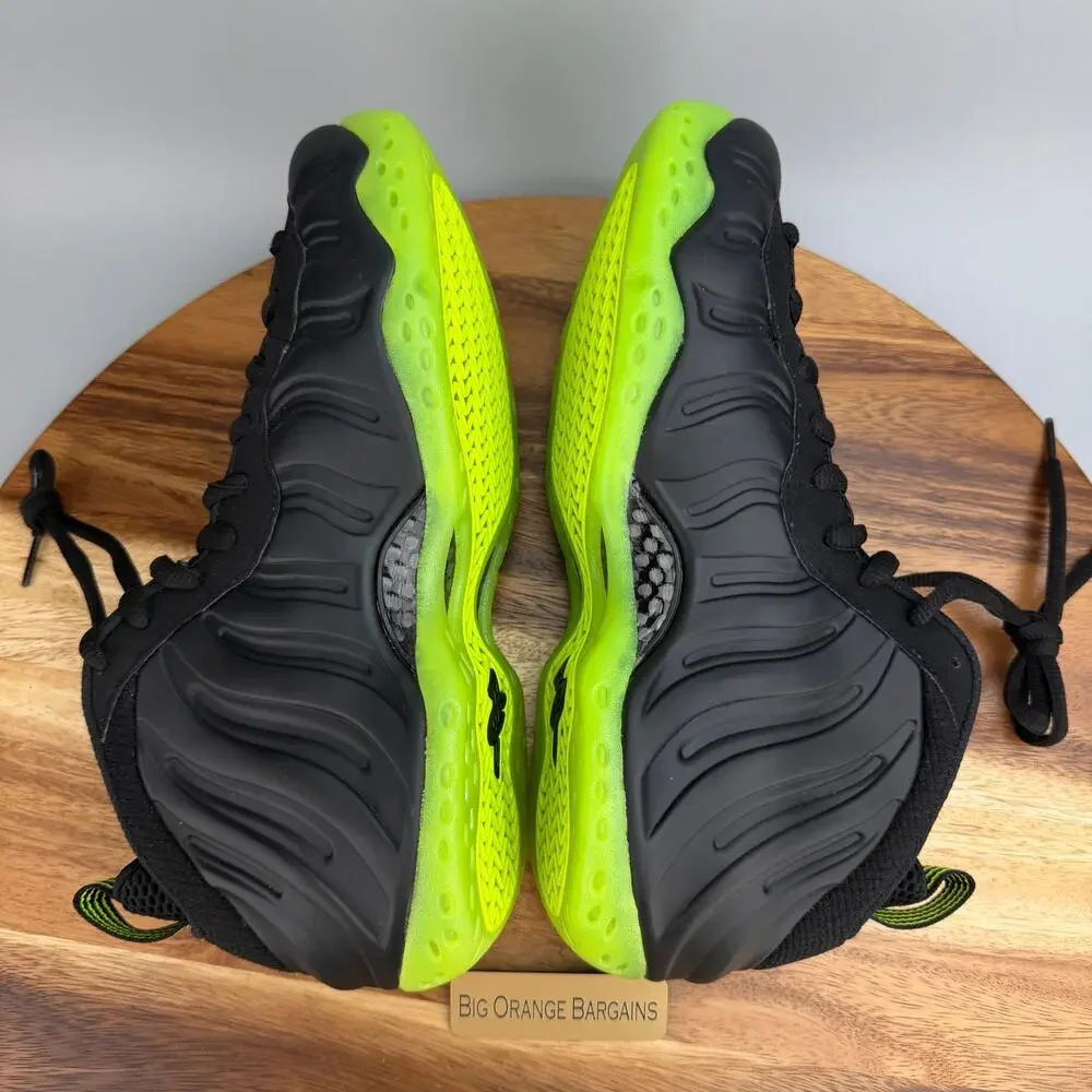 Nike Air Foamposite One Black Volt Shoes HF2902-001 Mens Size 8.5 Black Volt